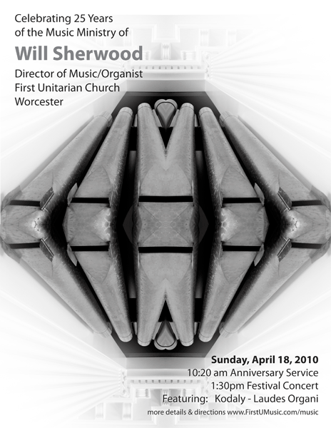 organ/choral concert poster